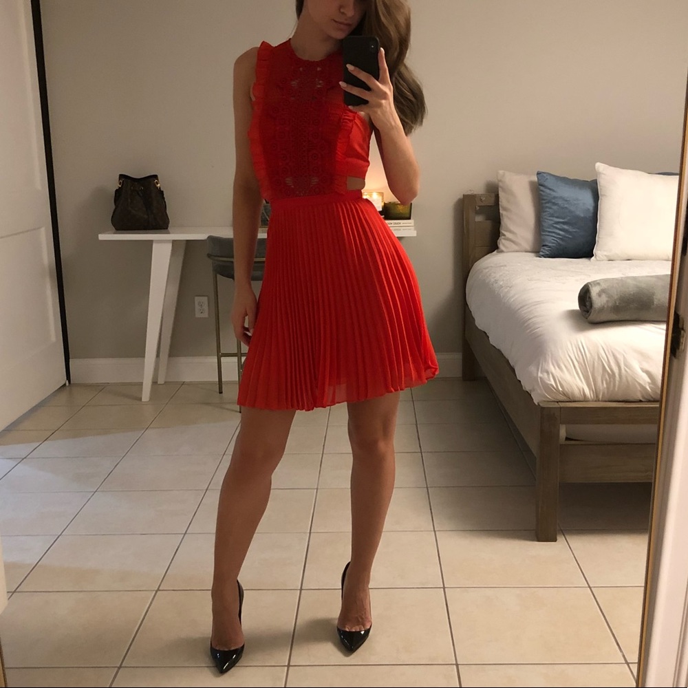 ASOS Pleated Mini Dress